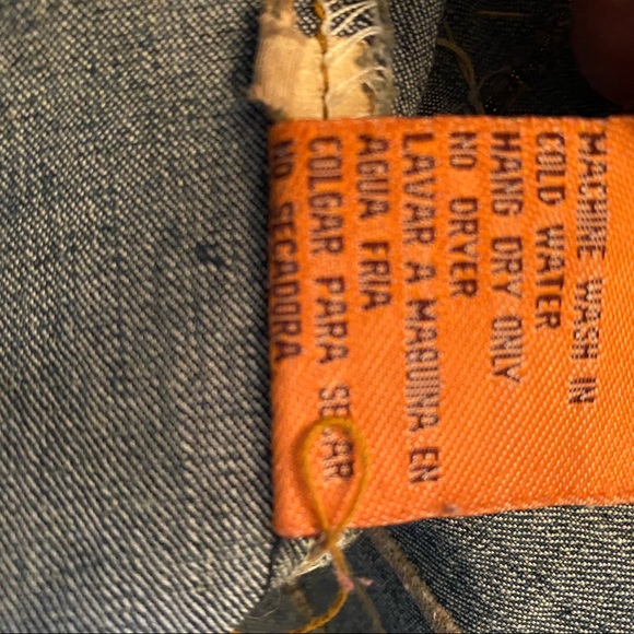 Jeans coat, jacket with flower and butterfly in the back size M - Picture 8 of 10